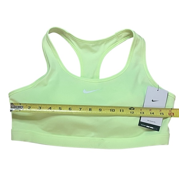 Nike Swoosh Medium Support Padded Racerback Womens XL Sports Bra Barely Volt - Picture 4 of 8